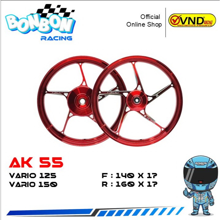 VND Velg Tipe AK 55 Model Enkei X1R Taka 140x160 * 17 - Vario 125 / Vario 150