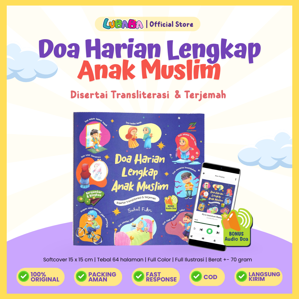 Doa Harian Lengkap Anak Muslim - Doa Sehari-hari Anak Superlengkap - Ziyadbooks