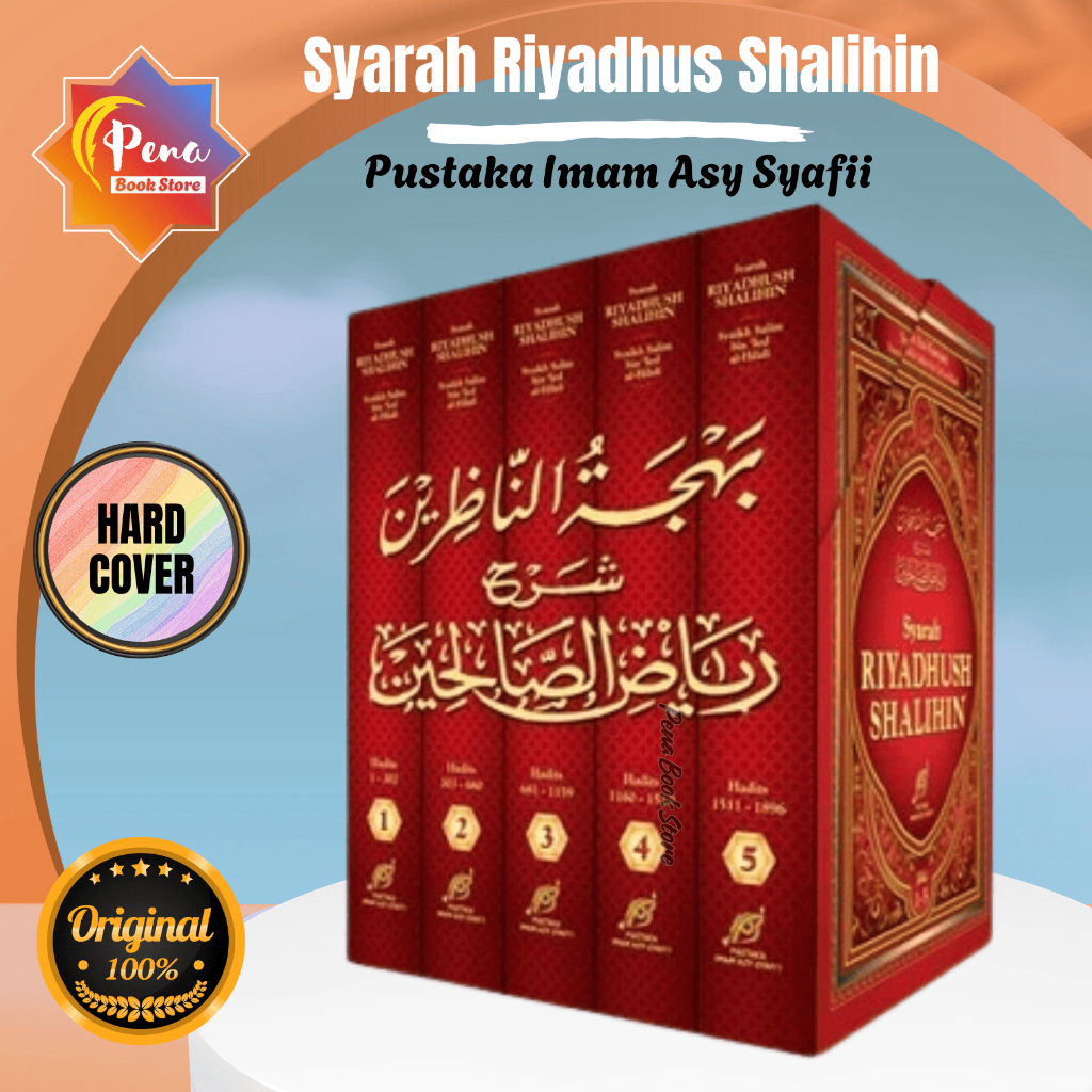 Syarah Riyadhush Shalihin Komplit 5 Jilid Plus BOX 100% ORI Imam An-Nawawi - Pustaka Imam Asy-Syafii
