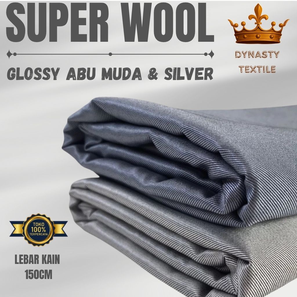 Super wool Cashmere Bahan Mengkilap kain Jas Bahan kain celana Mengkilap