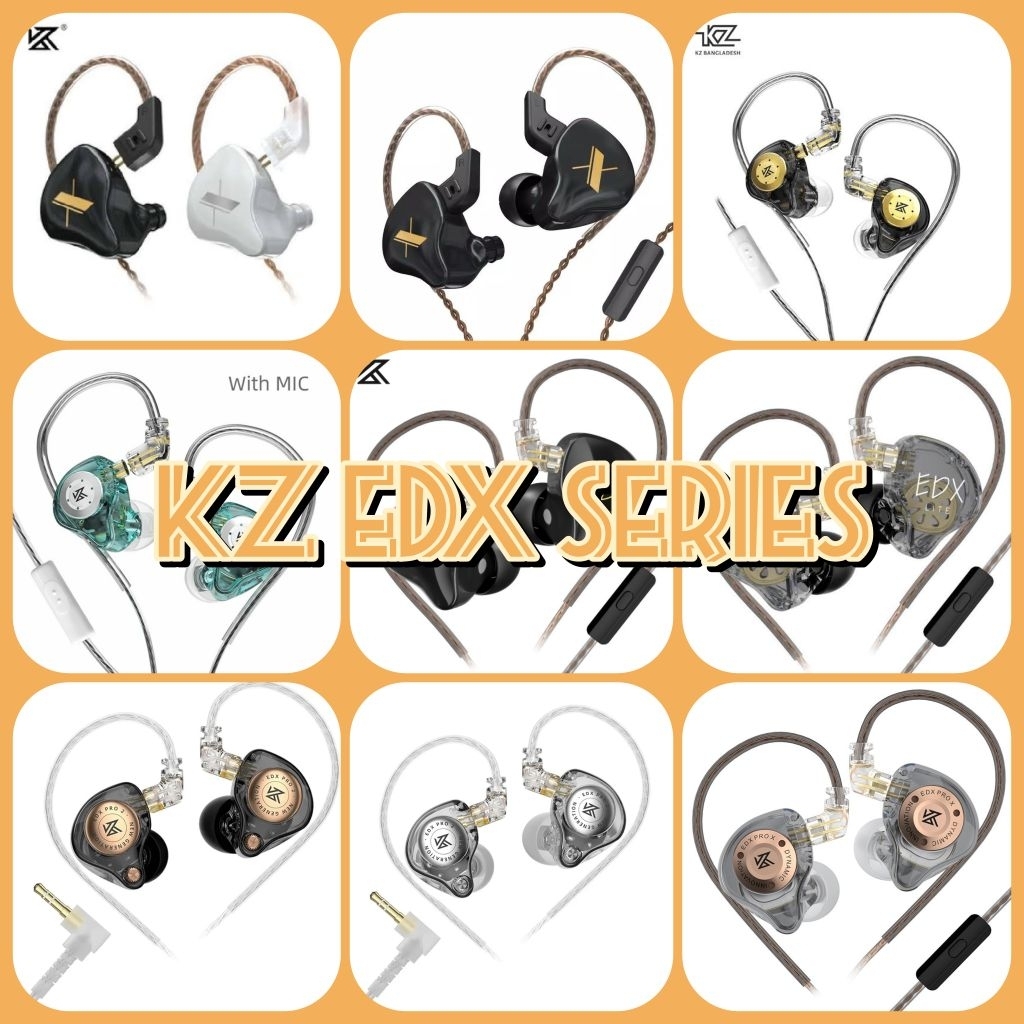 Earphone KZ EDX PRO/EDX PRO X/EDX Lite/KZ EDX Pro 2 - Hifi Earbud Noise Canceling with michrophone