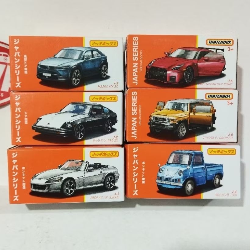 MATCHBOX JAPAN SERIES & MOVING PARTS HONDA S2000 DATSUN MAZDA T360 TOYOTA FJ NISSAN R35 LEXUS TLC FJ
