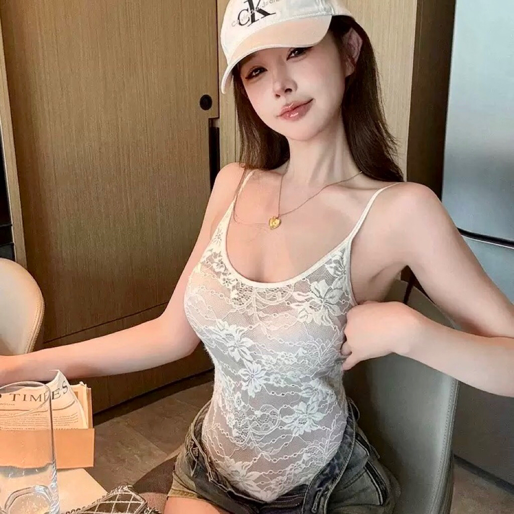 Atasan Bodysuit Wanita Lace Bodysuit Impor A0121
