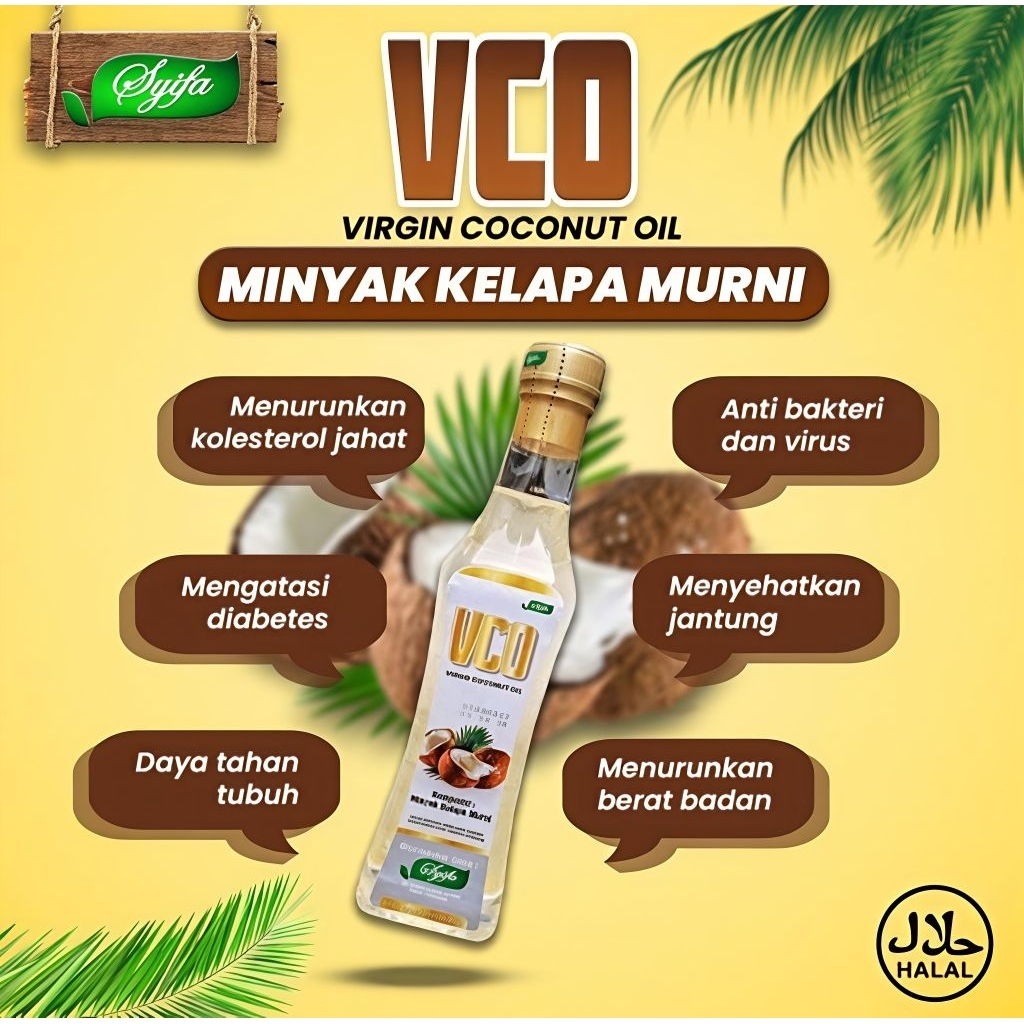Vco Syifa 350 ML Minyak Kelapa Murni Halal