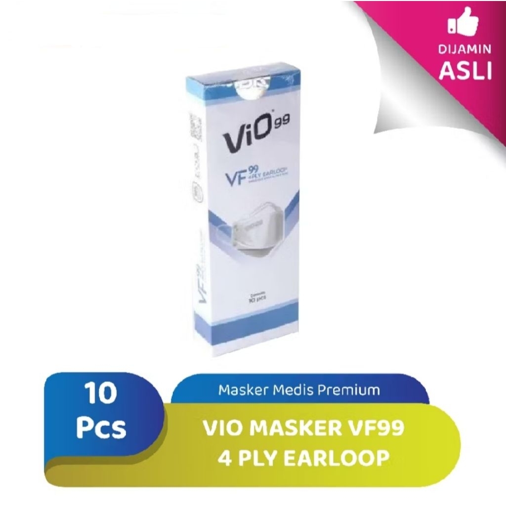 Vio Masker KF 94 VF99 4 Ply Earloop - 10 pieces ( ORI )