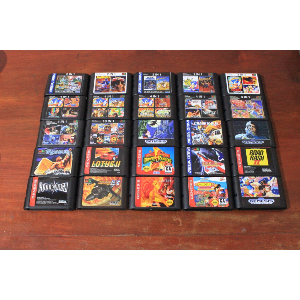 Kaset Game Sega Mega Drive Genesis 16 Bit Satuan  Label Baru  Tested Normal