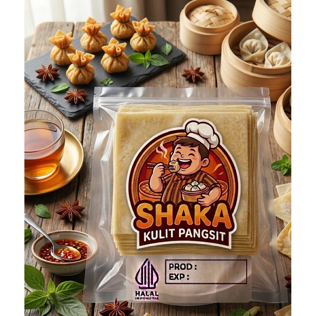 kulit pangsit kotak isi 50 lembar 100% halal, pangsit renyah, kulit siomay pangsit, dimsum, kulit di