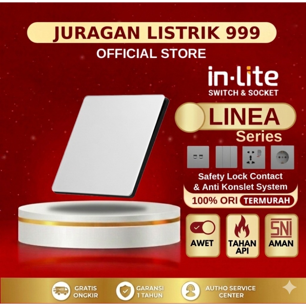 INLITE Saklar Linea Series - Saklar & Stop Kontak