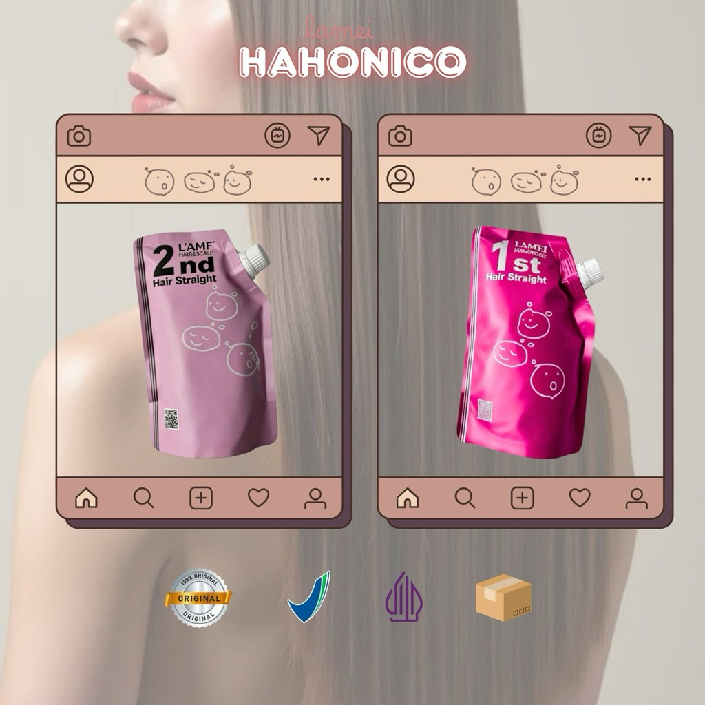 PELURUS RAMBUT || SMOOTHING ION JAPAN HAHONICO LAMEI STRAIGHT 1 SET (ORIGINAL)