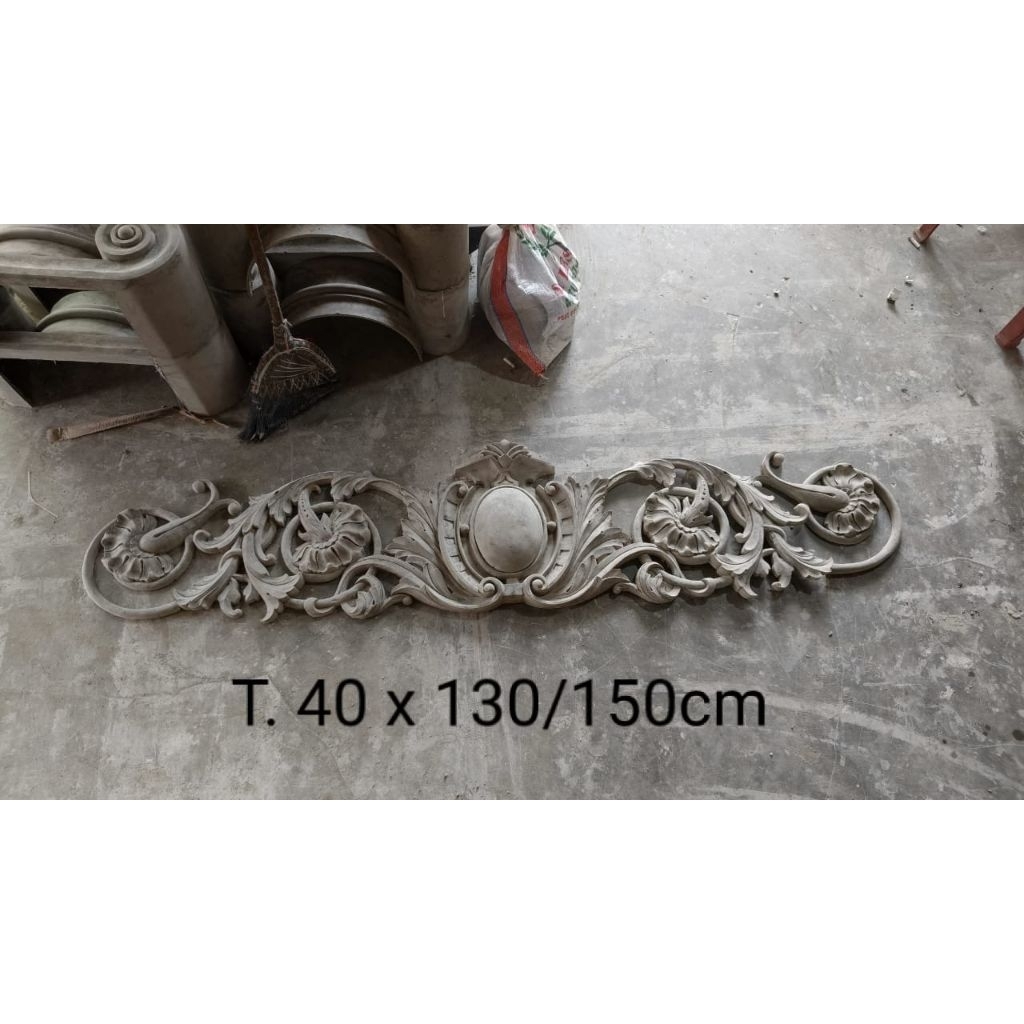 Ornamen Pagar Rumah T40 x P150cm | Aksesoris Ornamen Beton GRC
