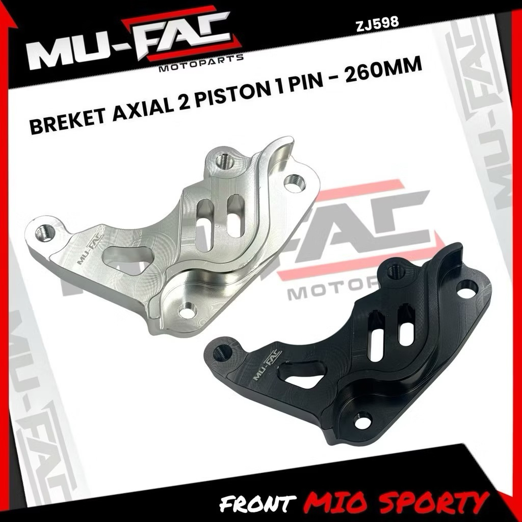BREKET KALIPER 2 PISTON MIO SPORTY 5TL DISC 260MM ATAU BREKET KALIPER 2P MIO SPORTY 5TL UNTUK DISC 2