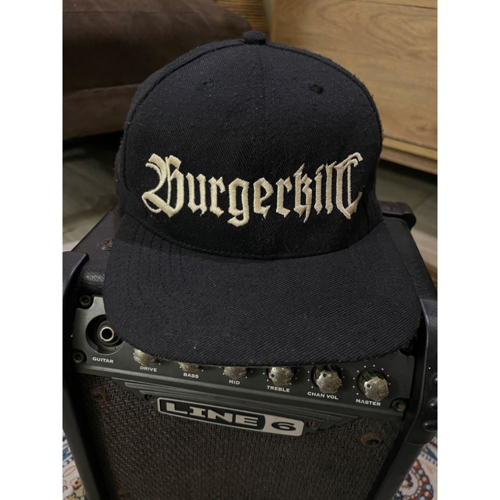 Burger Kill Preloved / Second / Bekas Topi snapback Band Music Original Official Burgerkill  Metal R