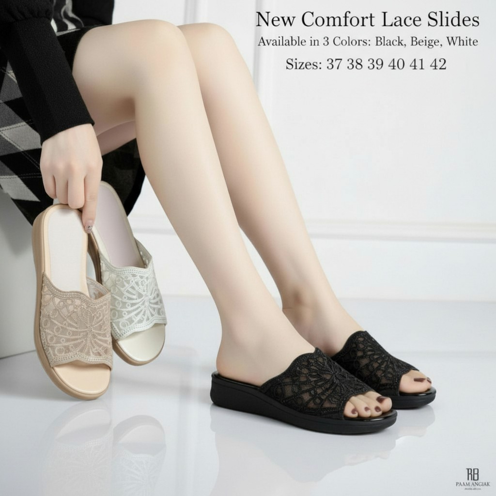 Sandal Wanita Flat Hak 3cm/sendal pesta/sandal kondangan Remaja viral