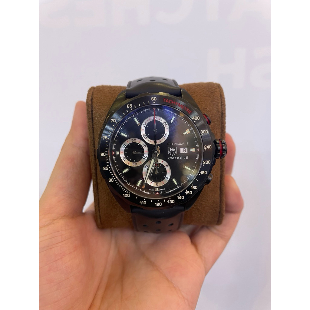 tag heuer formula 1 cal 16 chrono black pvd automatic original