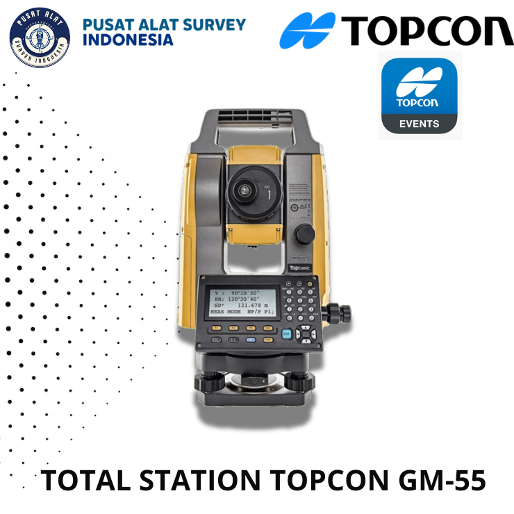 Total Station Topcon GM-55 Seris/Total station Topcon GM-55 Bekas