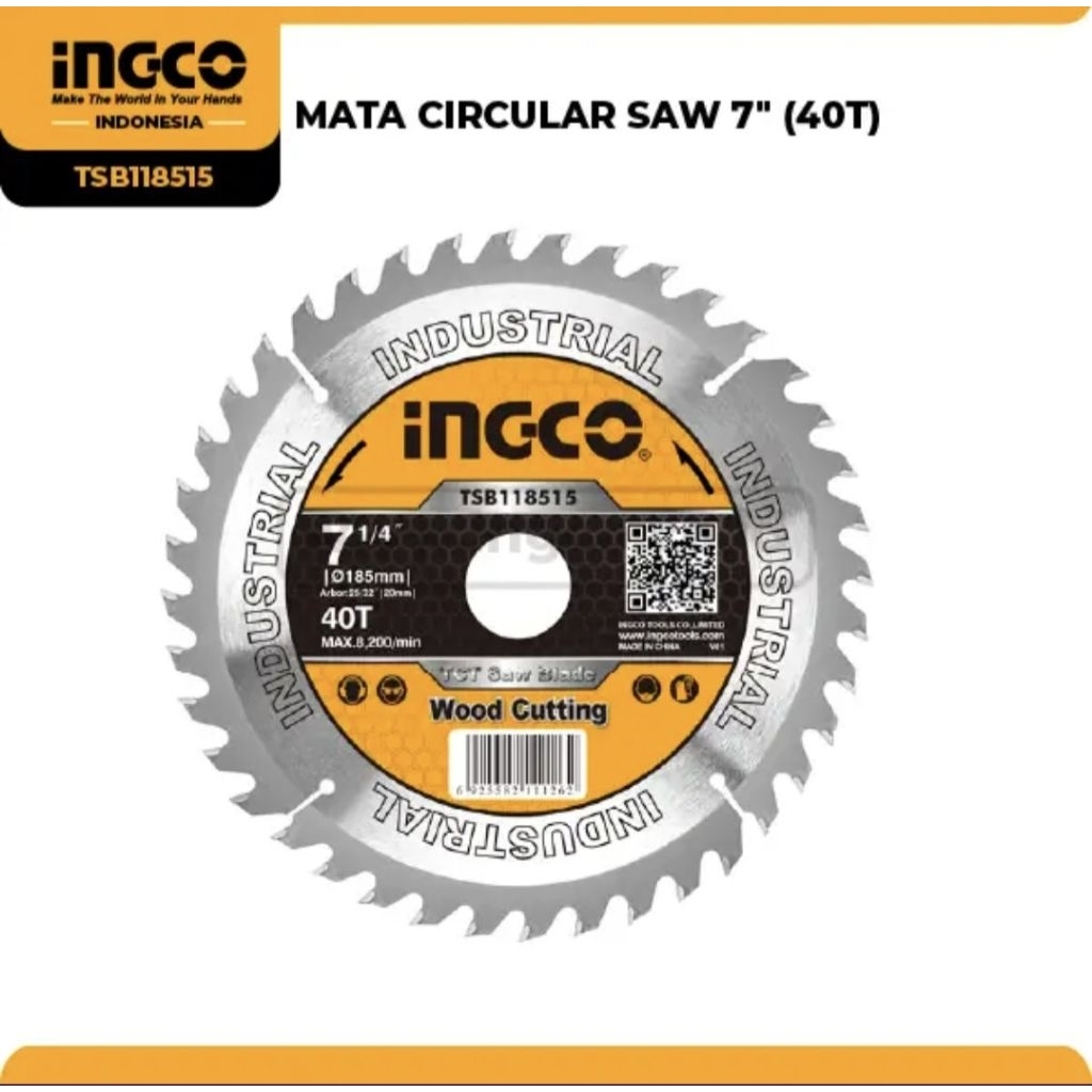 MATA CIRCULAR SAW 7'' (40T) INGCO