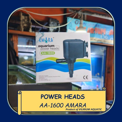 FILTER AQUARIUM - AQUARIUM POWER HEAD / MESIN FILTER AM1600 AMARA