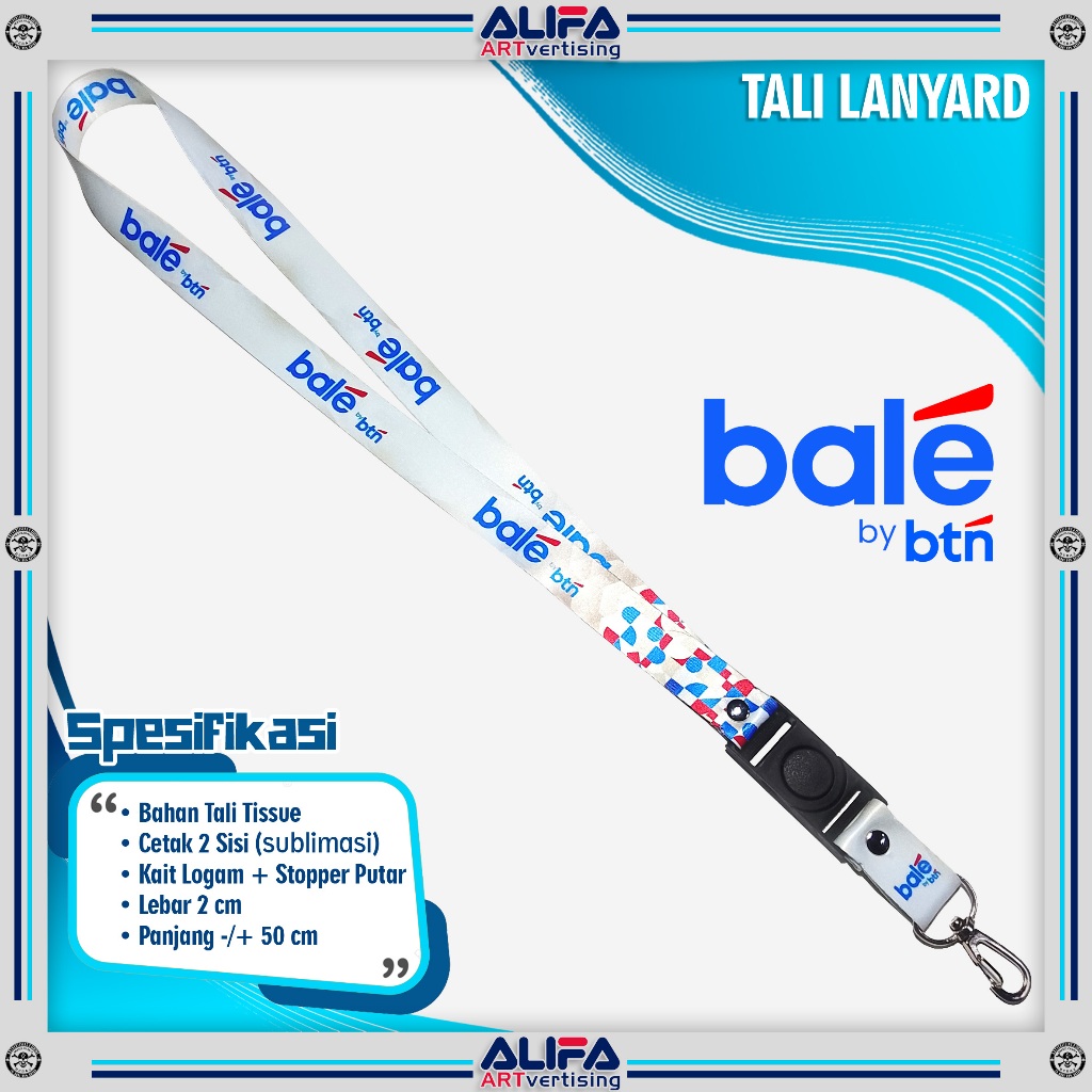 TALI LANYARD GANTUNGAN ID CARD/HP/KUNCI/DLL.. BALE by BTN