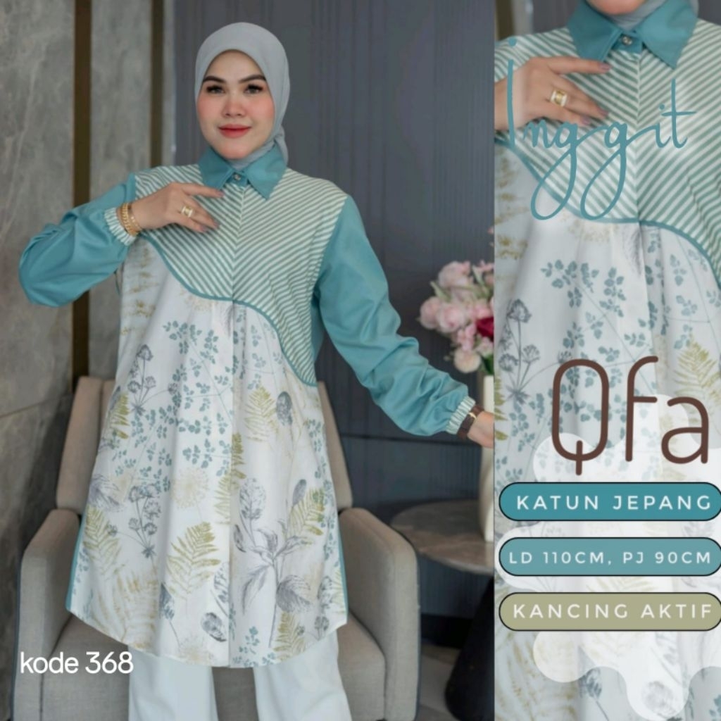 INGGIT // MUUGE / HARVEST // DISIKO KEMEJA /ATASAN KATUN PREMIUM BY QFA