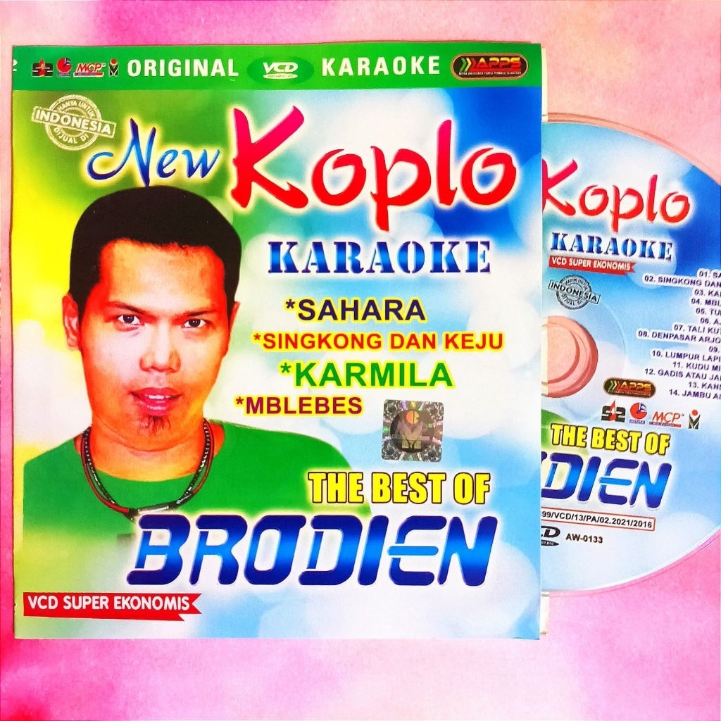 KASET VCD KARAOKE DANGDUT KOPLO BRODIEN-VCD KARAOKE LAGU DANGDUT KOPLO TERLARIS