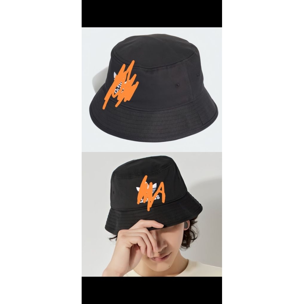 bucket hat ori trefoil osfm