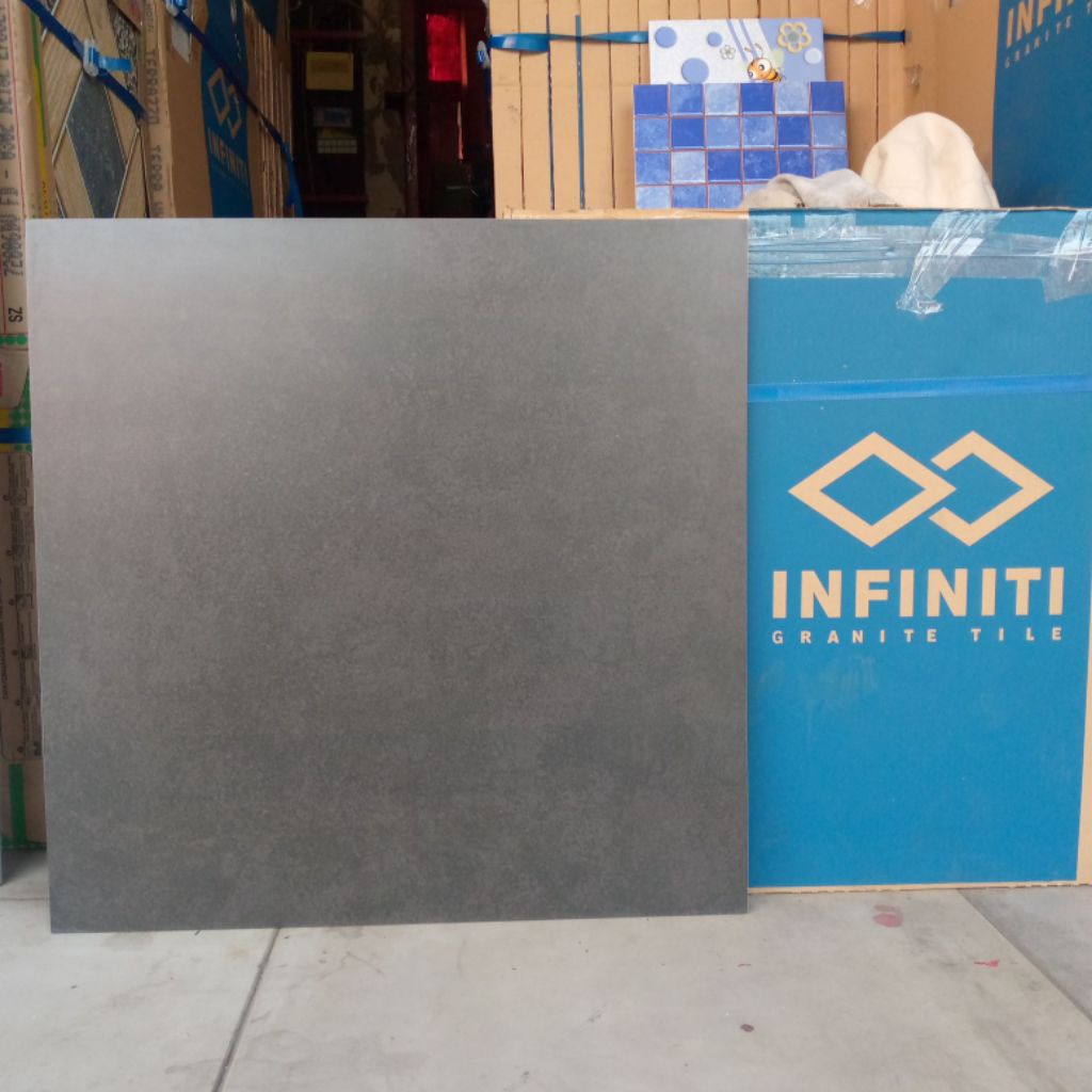 Granit lantai 60x60 infinity Bravo Black Hitam doff