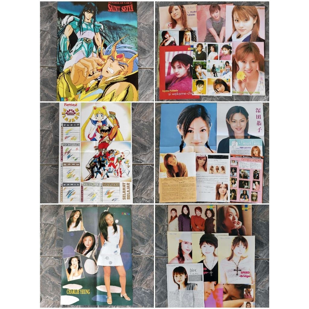 Poster Anime & Artis Bonus Dari Majalah