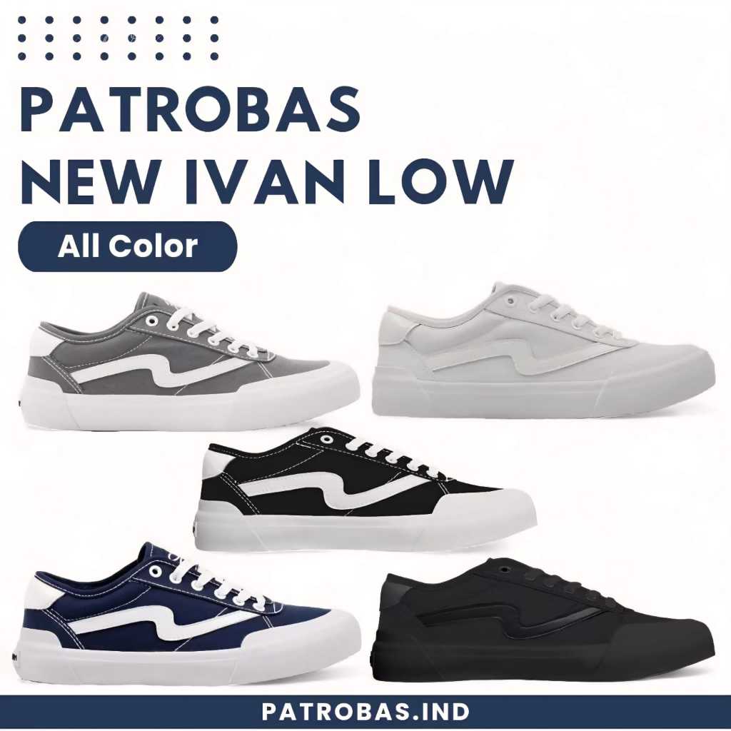 PATROBAS New Ivan Low Original Sepatu Sneakers Petrobas Patrobass Unisex Warna Lengkap