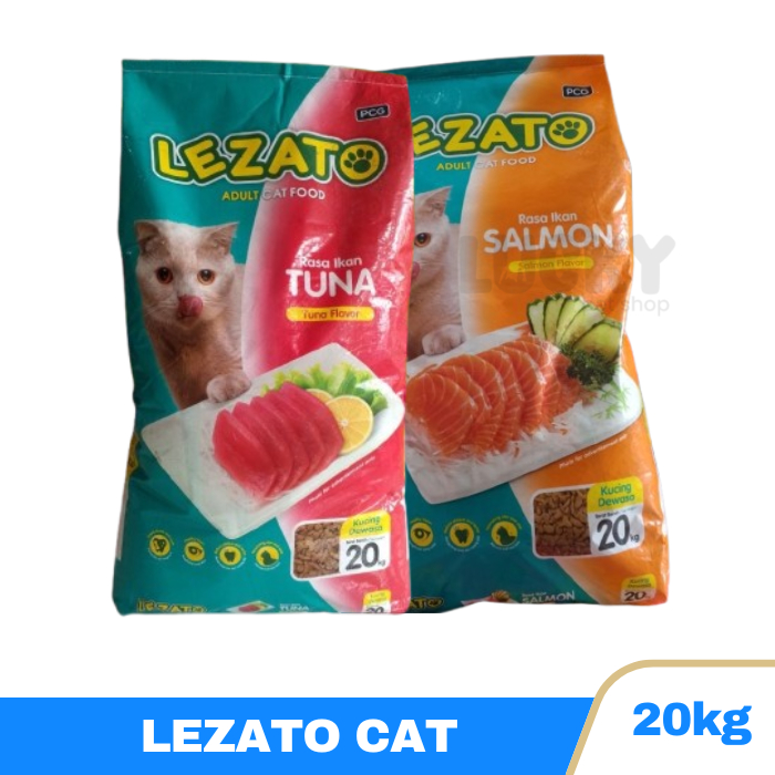 LEZATO ADULT Makanan Kucing Tuna / Salmon Karung Bernutrisi - 20KG