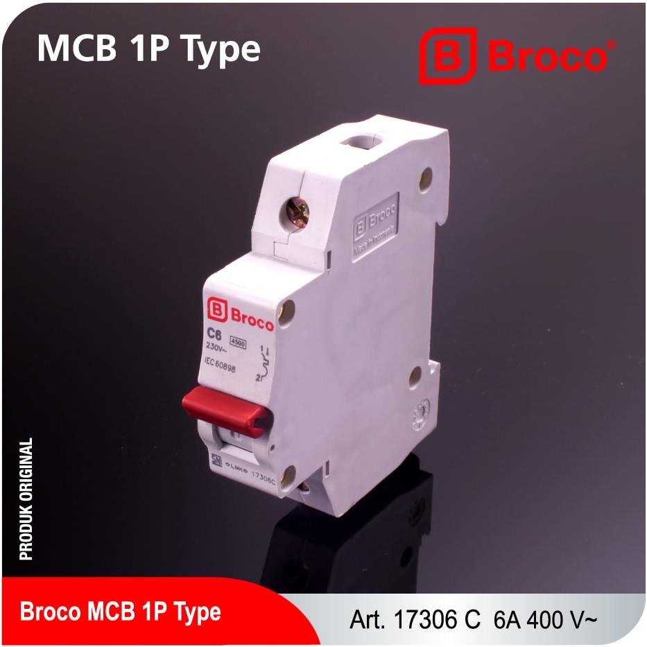Broco MCB 1 Phase 6A / MCB Broco 6A