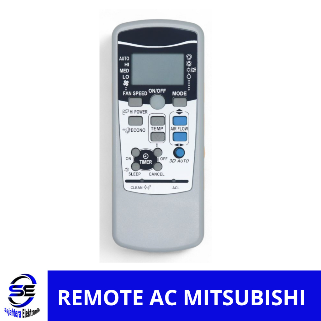 Remote AC AC MITSUBISHI Gratis Batrai Remot MITSUBISHI - SEJAHTERA ELEKTRONIK