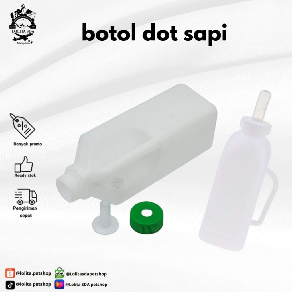 botol dot sapi kambing 850 ml dan 1 liter