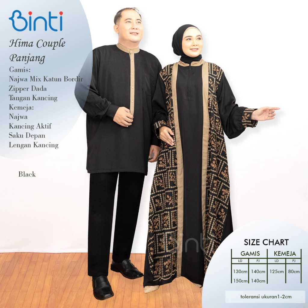 Baju Sarimbit Jumbo Hima Couple Dress LD 130 LD 150 By BInti Gamis Couple Jumbo Bahan Katun Atasan K