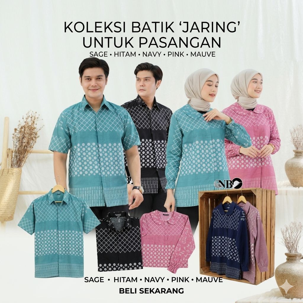 Alisan Batik Atasan couple Blouse Hem wanita pria asli Pekalongan
