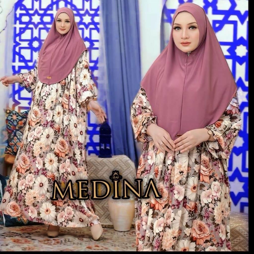 GAMIS BUNGA SET SYARI BY MEDINA MAHARAJAA