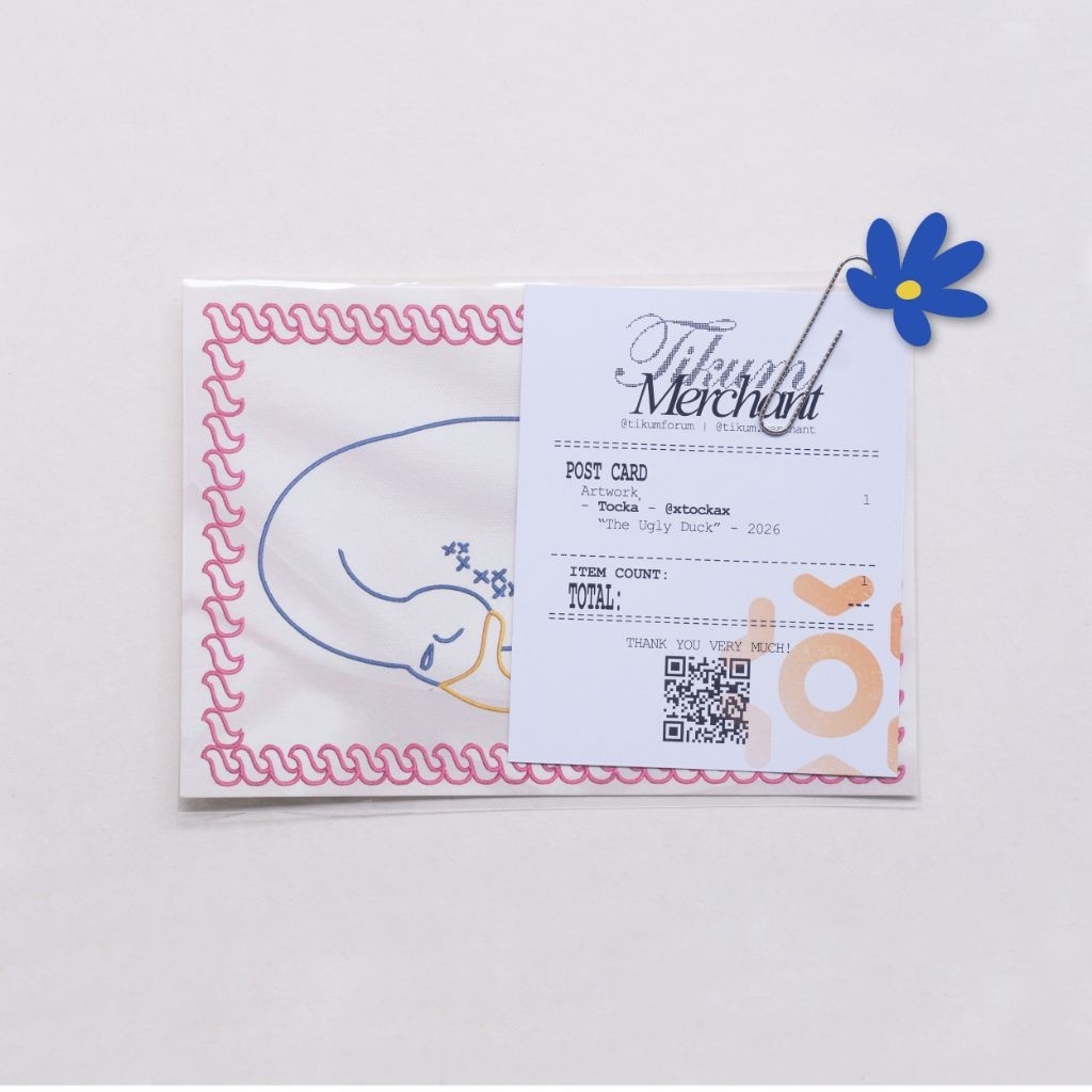 "The Ugly Duckling" Postcard - tocka