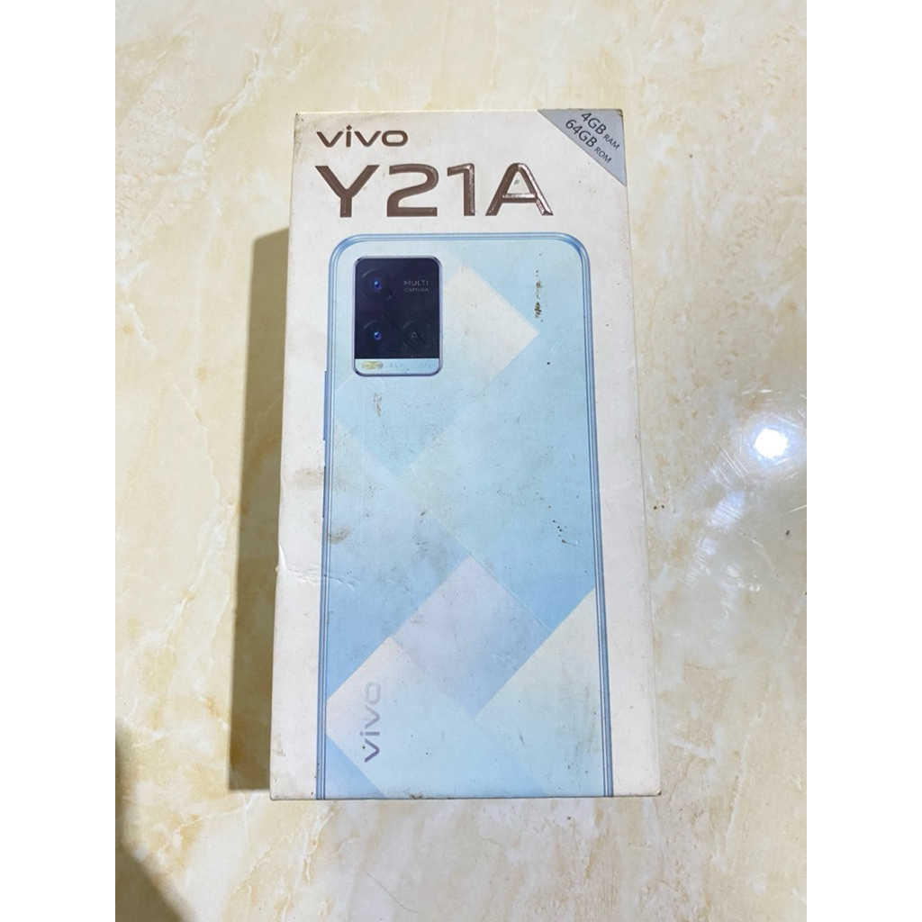Box/Kotak Vivo Y21A Ram 4/64 Original Copotan/ORI Bawaan HP