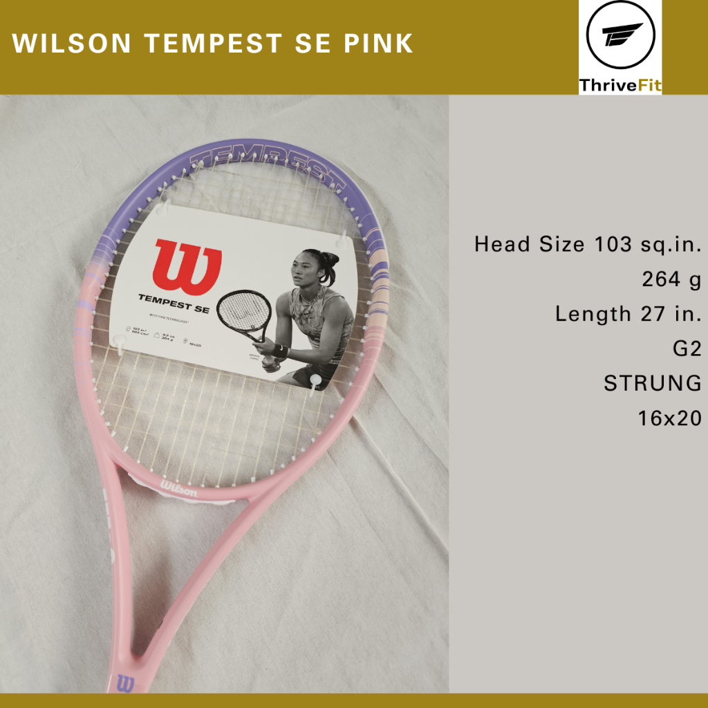 WILSON Tempest SE Tennis Racket / Raket Tenis Wilson Tempest SE Pink