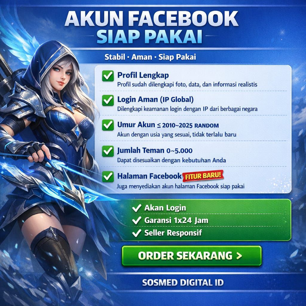 AKUN FACEBOOK TUA KUSUS SPAM,ADS BERGARANSI