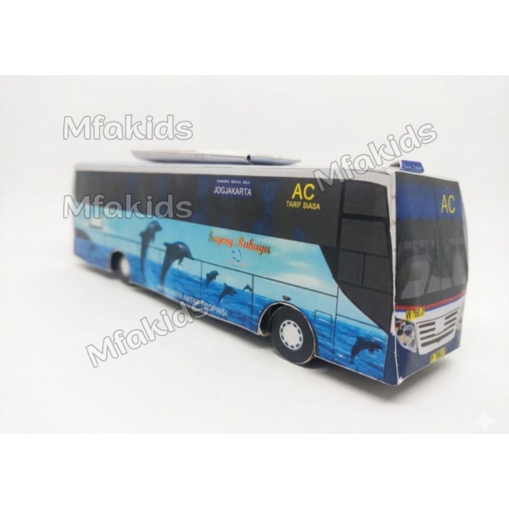 (BELI 3 GRATIS 1) PAPERCRAFT BUS/ PAPERCRAFT BUS ROSALIA,DEWI SRI,HARAPAN JAYA, HARYANTO,BEJEU