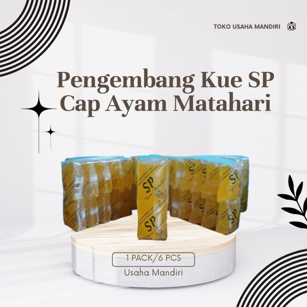 Pengembang Kue SP Cap Ayam Matahari 1 Pack isi 10 sachet