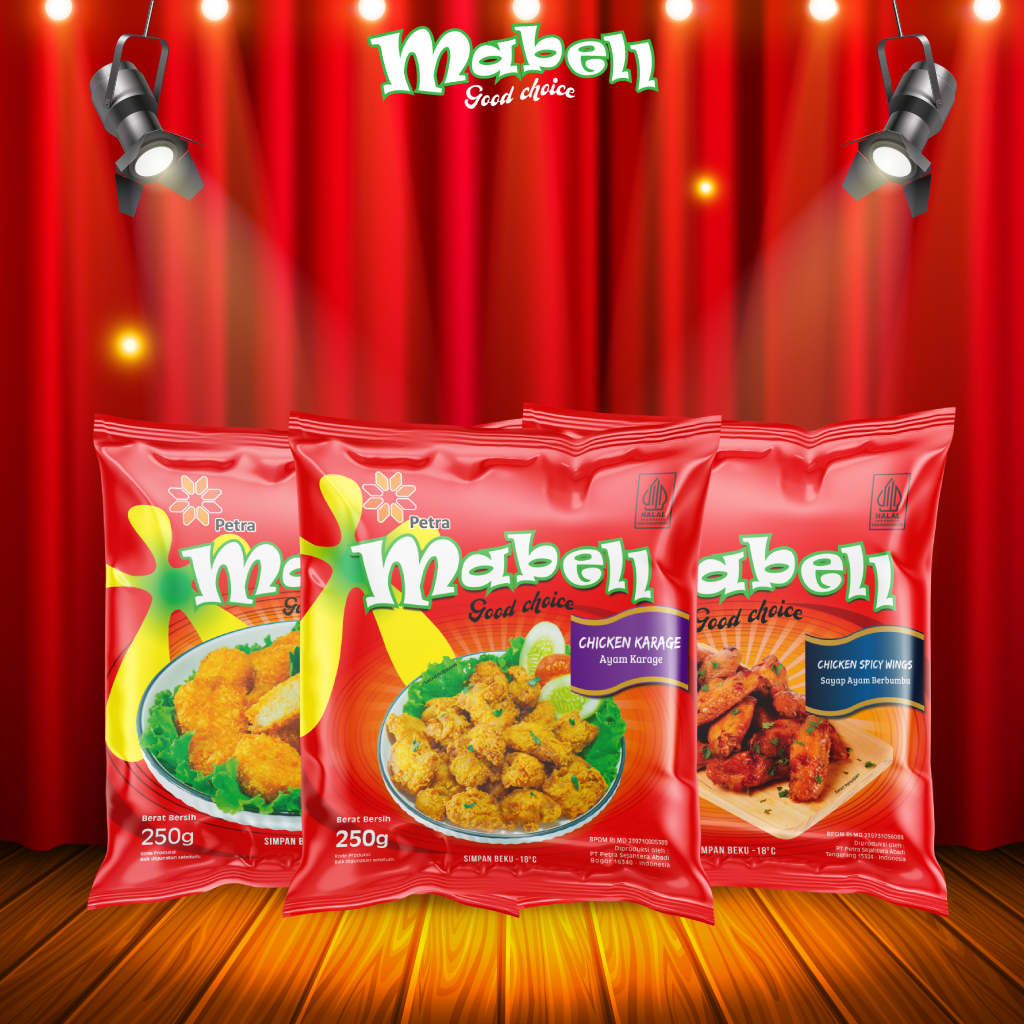 Mabell Paket Karage Nugget Spicy Wing 250 Gram