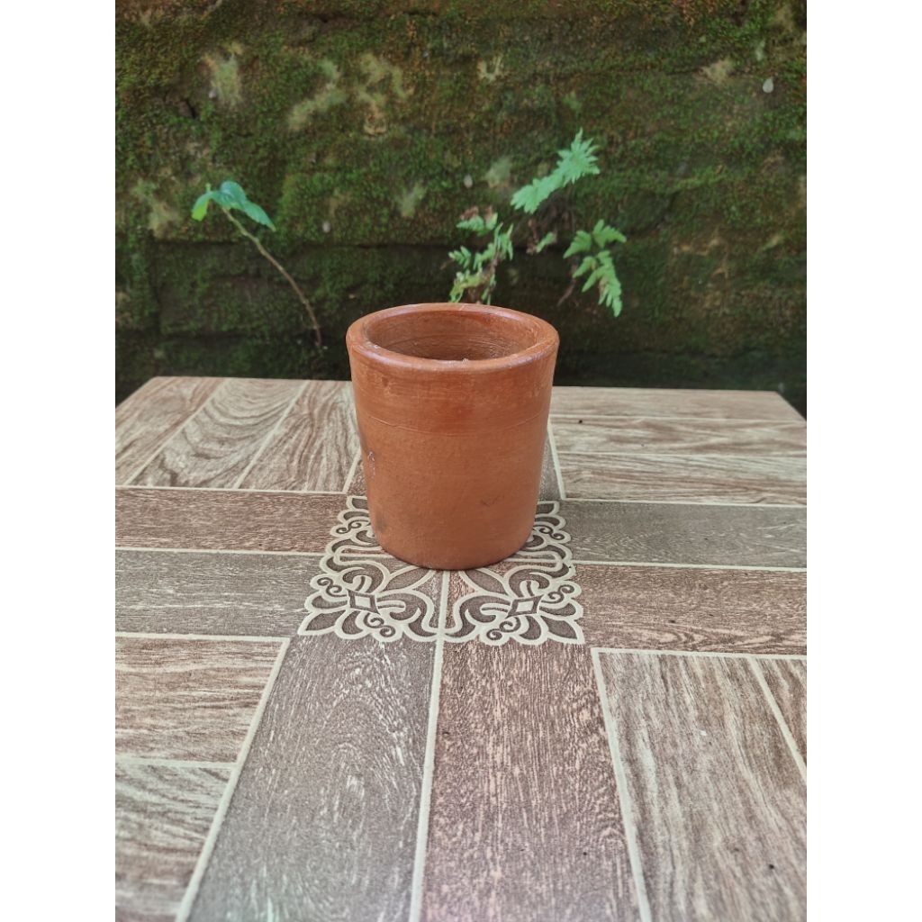 pot mini D 8 cm gerabah tanah liat