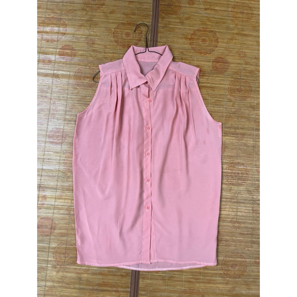 (preloved) pink sleeveless tshirt