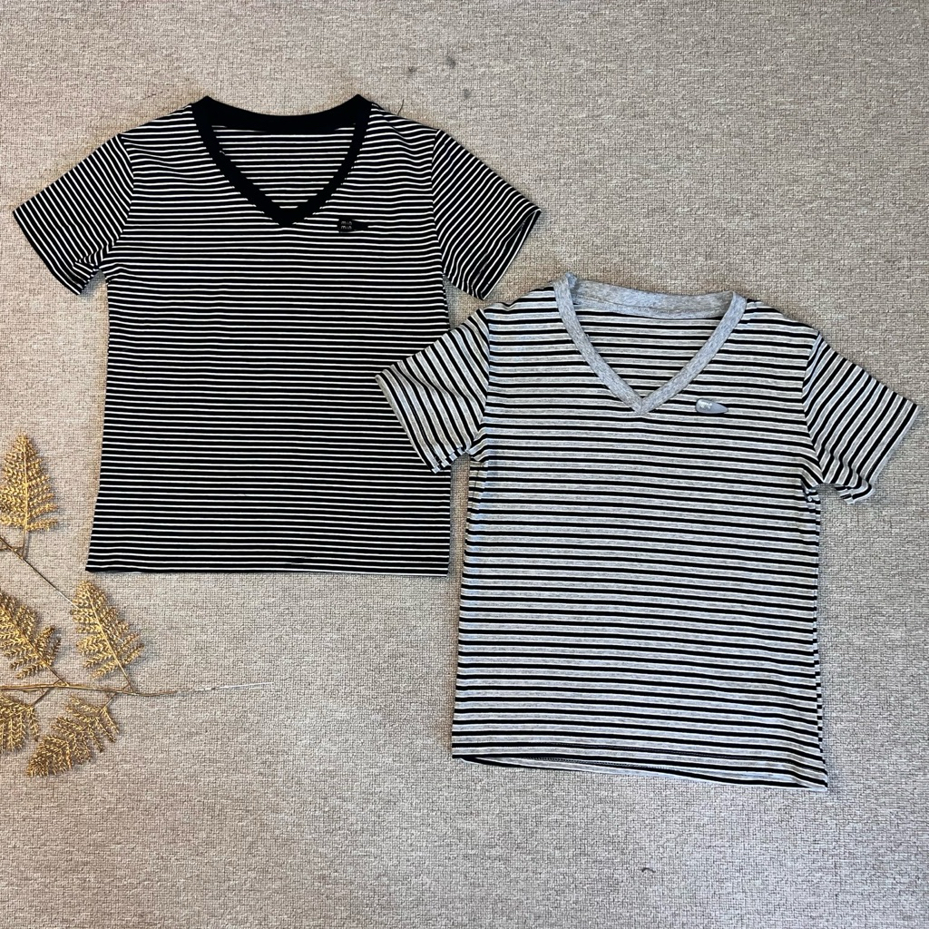 Kaos Salur Wanita - Kaos Crop Premium