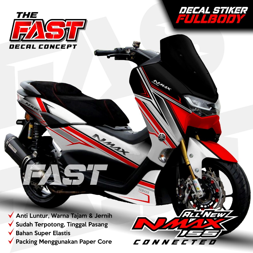 (ANTILUNTUR) Decal Stiker Nmax New Stiker Yamaha Nmax 155 New Fullbody Motif Keren Decal stiker nmax