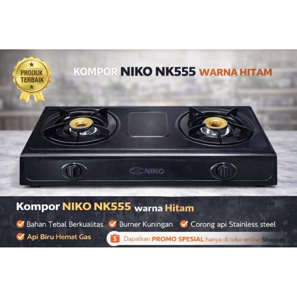 kompor Gas Niko NK555 hitam