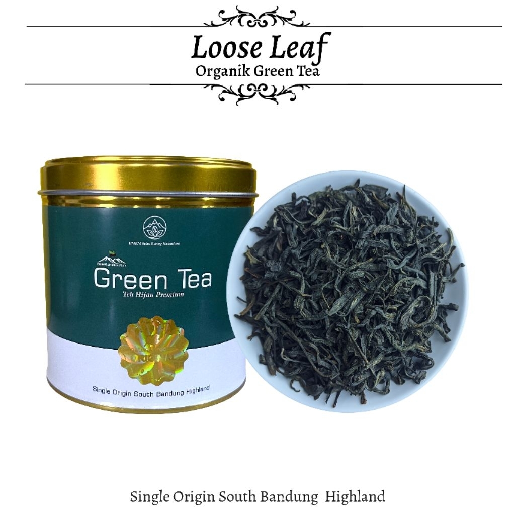 Hanesland Teh Hijau Green Tea Organik Premium - Daun Teh Hijau Asli Pucuk Pekoe