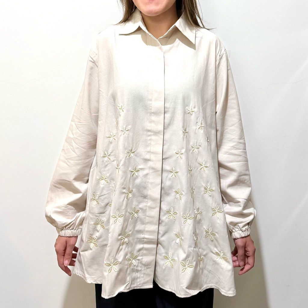 Tullip Blouse - Atasan Blouse Premium Katun Cotton Floral Bunga