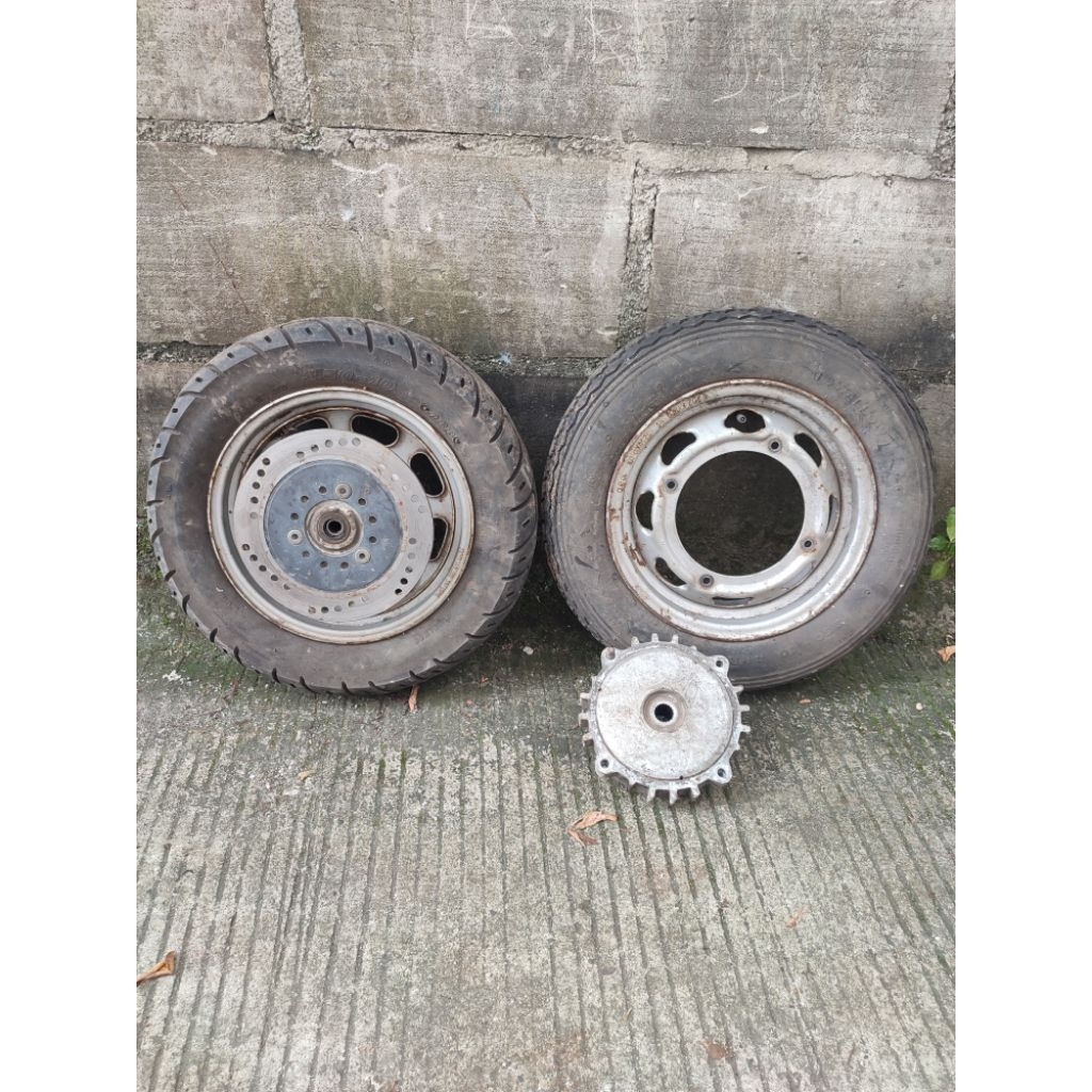 velg ring 10 set ban, ori copotan kymco